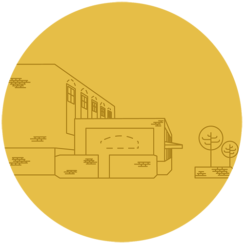 Illustration of the North Raleigh campus of Vintage Church